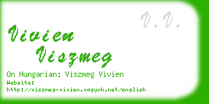 vivien viszmeg business card